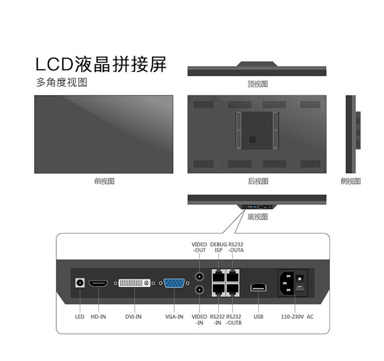 拼接屏外觀細節(jié)展示